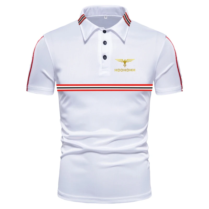 HDDHDHH Brand Print Men's Golf Shirts Summer Sports Golf Apparel Short Sleeve Shirts Dry Comfort Breathable Polo T Shirts