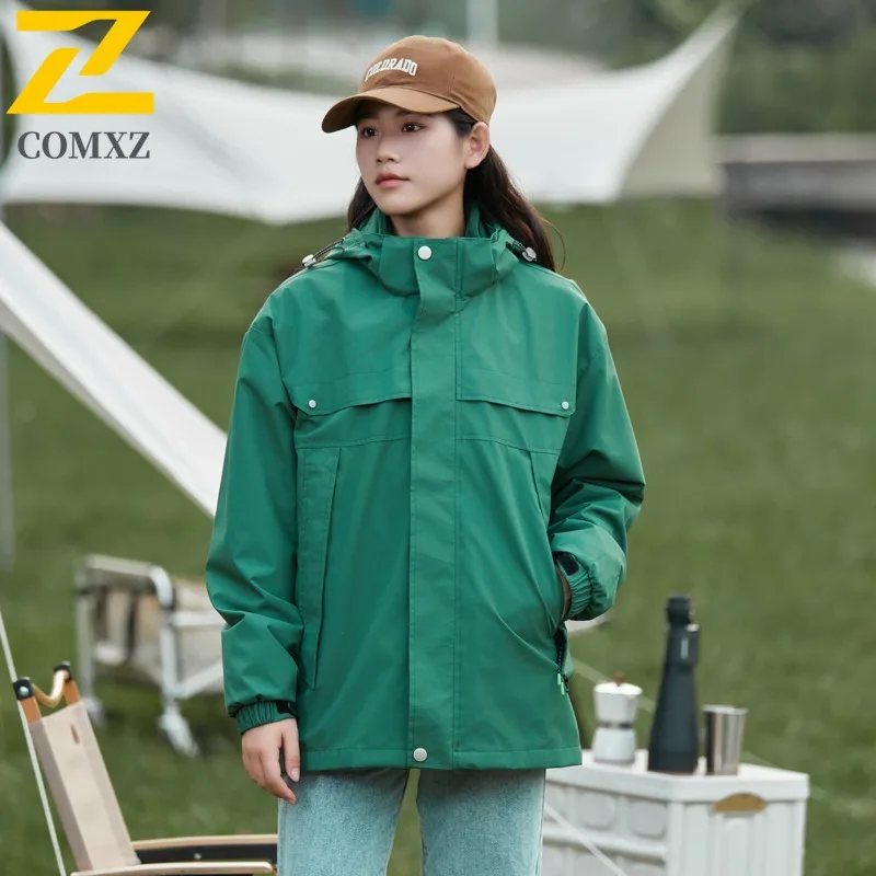 سترة COMXZ للرجال لراكبي الدراجات النارية 2025 مقاومة للرياح وغطاء محرك السيارة فضفاض قابل للفصل والتخييم والعمل Chaqueta والصيد ملابس خارجية مقاومة للتآكل #5