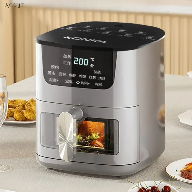 

Konka Visual Air Fryer. Fully Automatic. Oven. Electric Fryer. Home. Multifunctional. Smart Fryer.