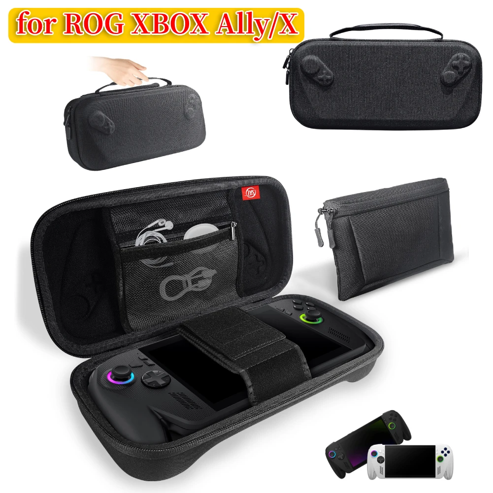 

Съемный жесткий чехол 2-в-1 для ROG Xbox Ally/Ally X, полиэстер, водонепроницаемый противоударный портативный чехол большой емкости