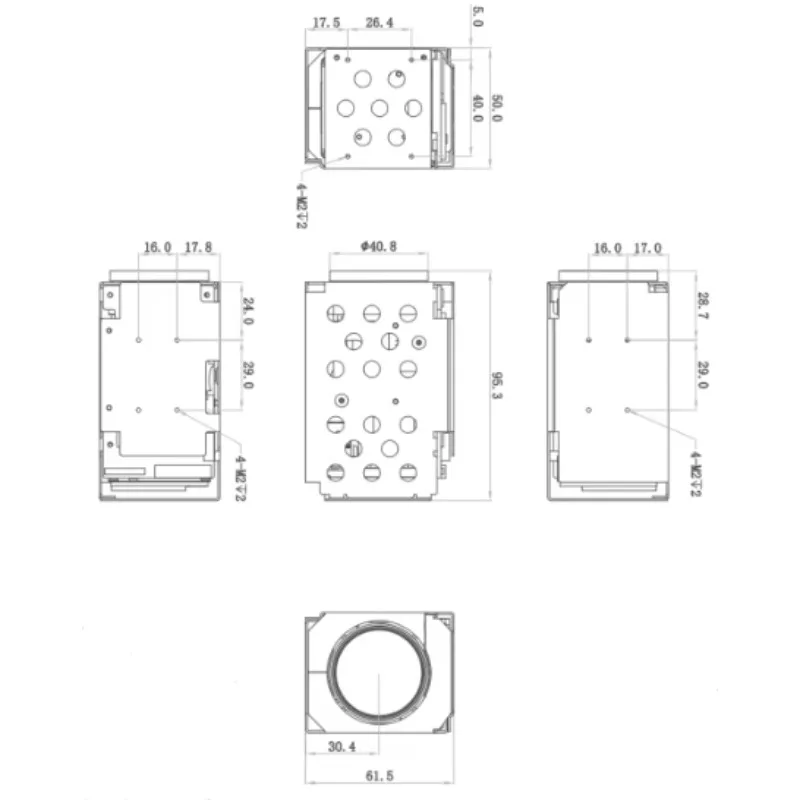 

UV-ZNH3130G Series Global Shutter Camera Module With 30x Optical Zoom