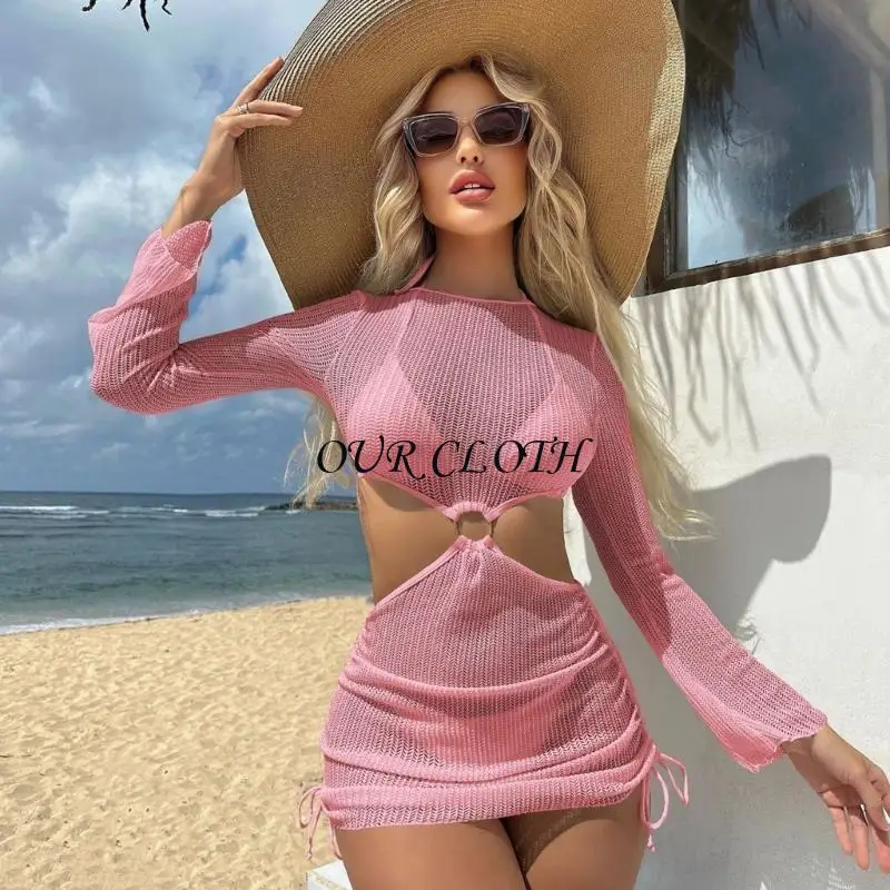 Women Color Swimsuits Ladies Halters Bathing Suit 3 Pcs Split Swimwear Y1AC