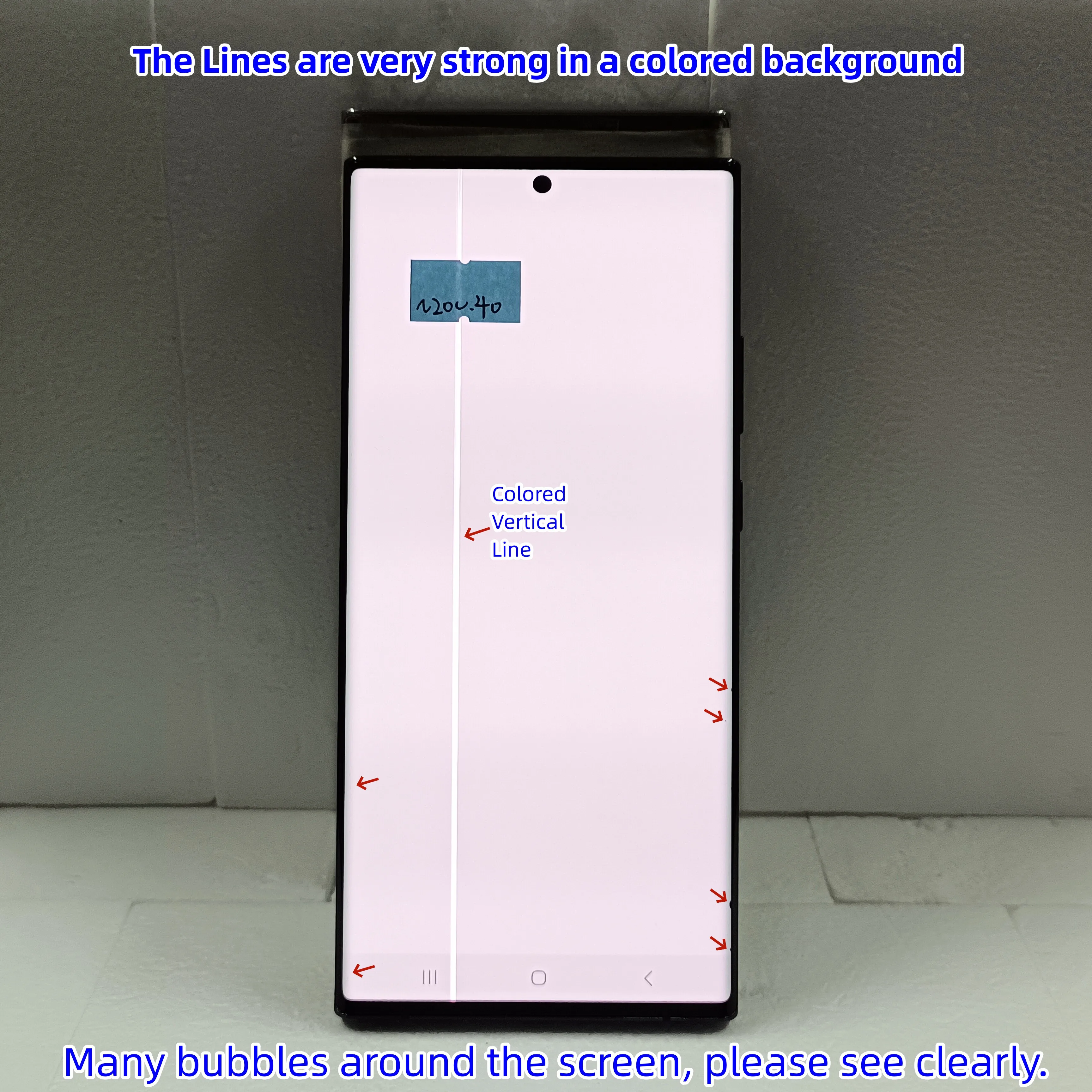 6.9\'\'Super Amoled Screen For N20U With Defects For Samsung Galaxy Note 20 Ultra LCD Display N985 Touch Screen Digitizer N986B