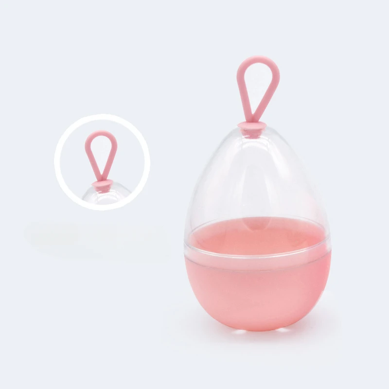 Empty Transparent Puffs Drying Box Storage Case Portable Sponge Stand Cosmetic Egg Shaped Rack Makeup Blender Puff Holder