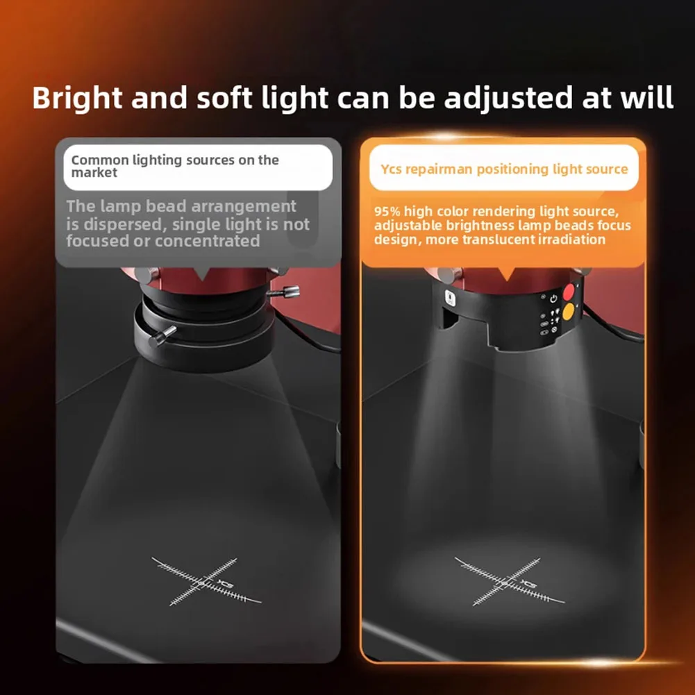 

1 Pc YC S Integrated Microscope Positioning Light Source, UV Curing, And Expandable Slots For Adjustable Brightness Tool Kits