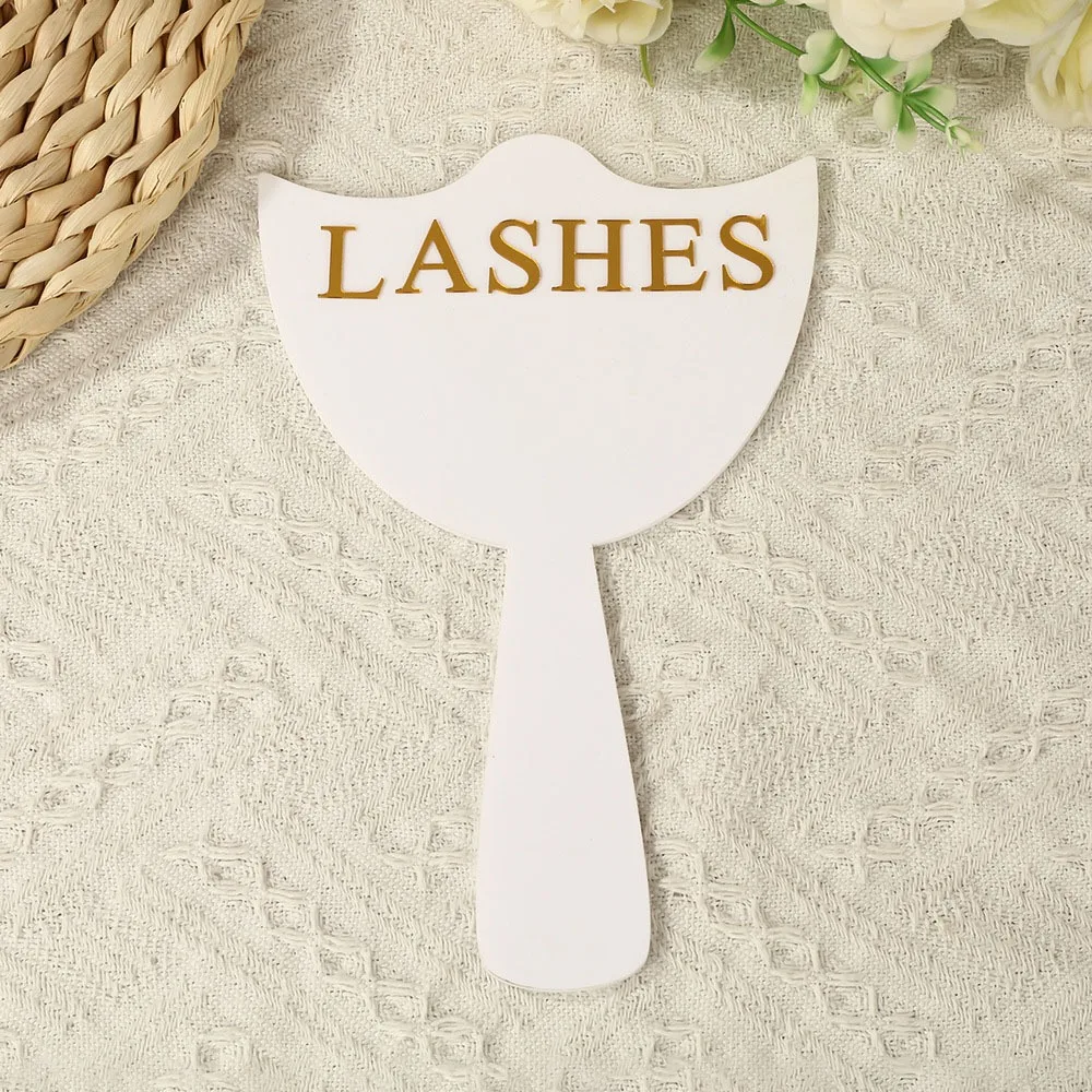 Handheld Mirror Eyelash Technician Photo Prop Acrylic Lash Extension DisplayTools Lash Beauty Mirror 3D Effect Blocking Tool