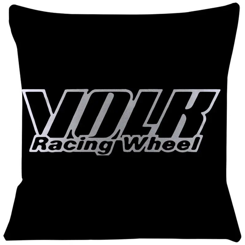 Volk Racing Wheel Cushion Cover for Sofa Pillow Case Cover Seat Car Throw Pillowcase 45X45cm For Home Decorative SJ-869