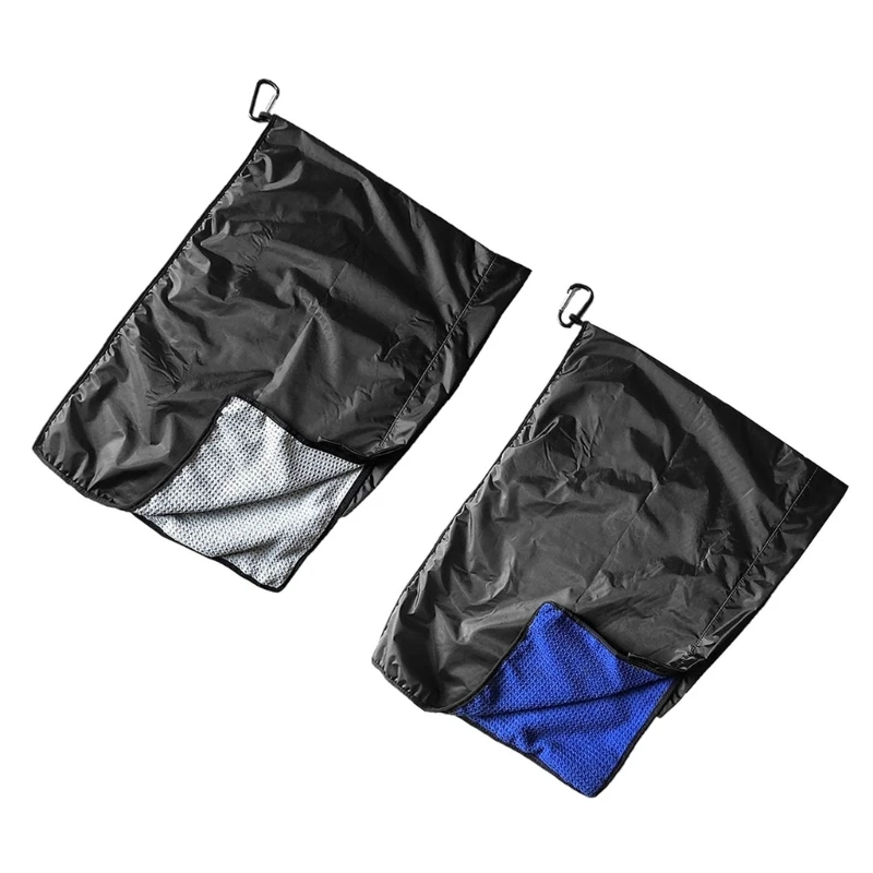 2 in 1 microvezel golfhanddoek en regenkap Universele waterdichte golfhanddoek Sneldrogende handdoek Golfaccessoires