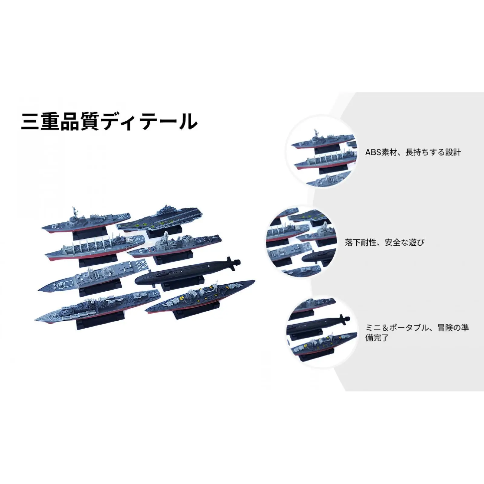 4D Aircraft Carrier Model Puzzle DIY Warship Vehicle Toy ABS Plastic Blue Color Unfinished Craft Hobby Kit for Home Bar Shelf