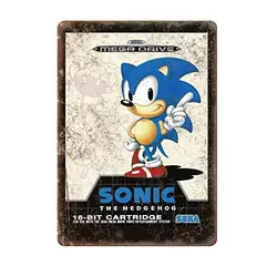 Sega 16-Bit Mega Drive Tin Sign Metal Sign TIN Sign 7.8X11.8 INCH