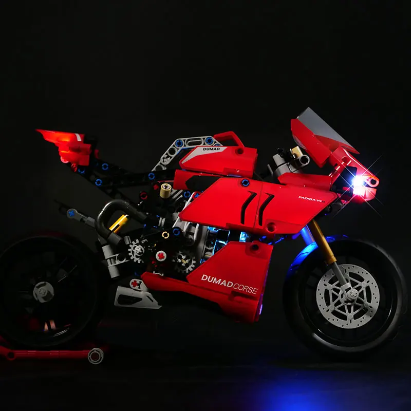 مجموعة إضاءة LED لـ LEGO 42107 Ducati Panigale V4 R متوافقة مع 10272 هدية مصباح (لا تشمل مكعبات البناء مجموعات الطوب مجموعات النموذج)