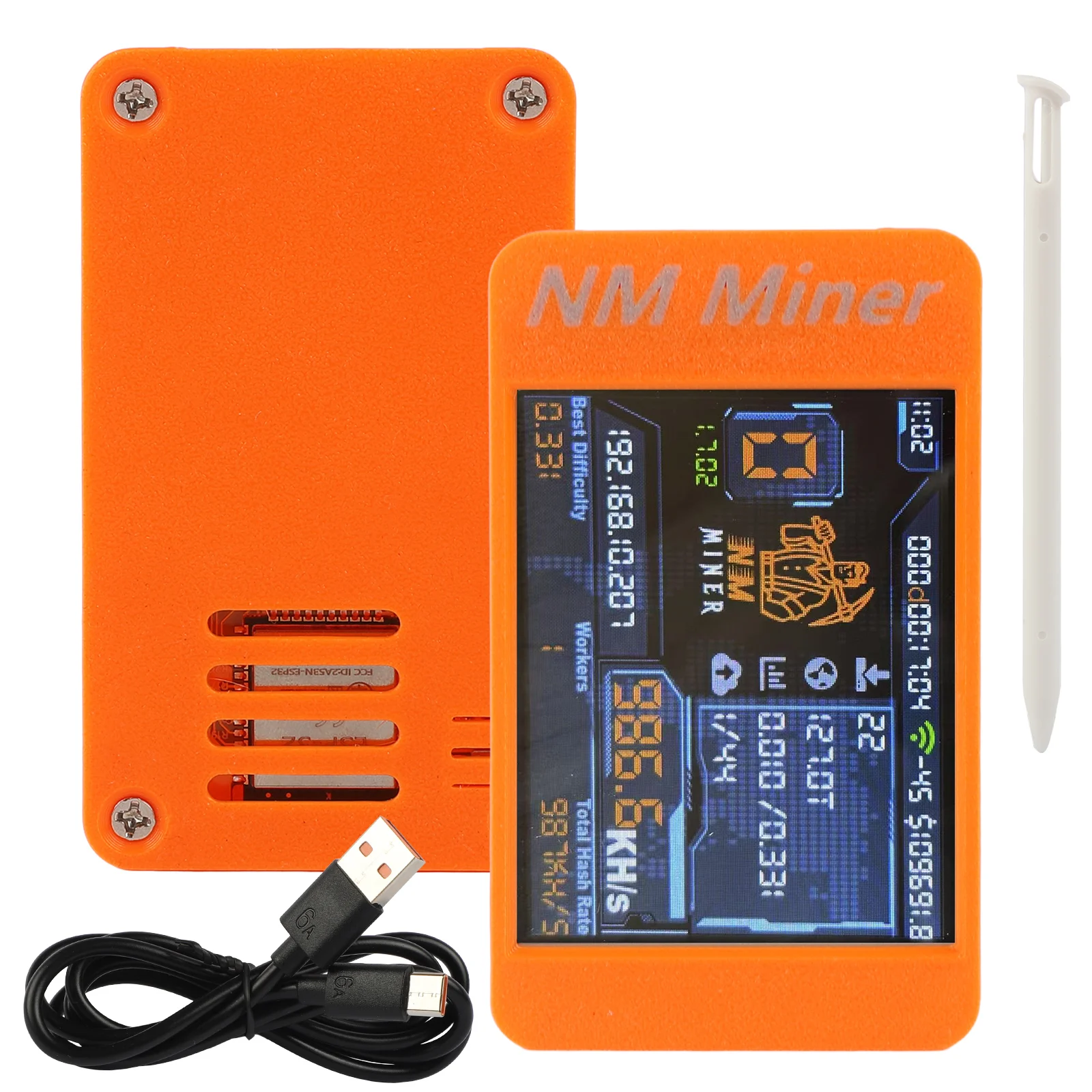

Bitcoins Miner NMMiner Upgrade 980KH/S 2.8 inch Color Display DIY Solo Miner Crypto Miner Home Use BTC