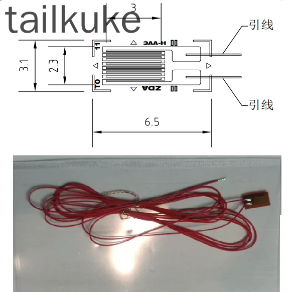 2pcs Solder-free Strain Gauge Single Bridge Full Bridge 120 Ohm 350 Ohm Line Length 0.5 Meters 2 Meters
