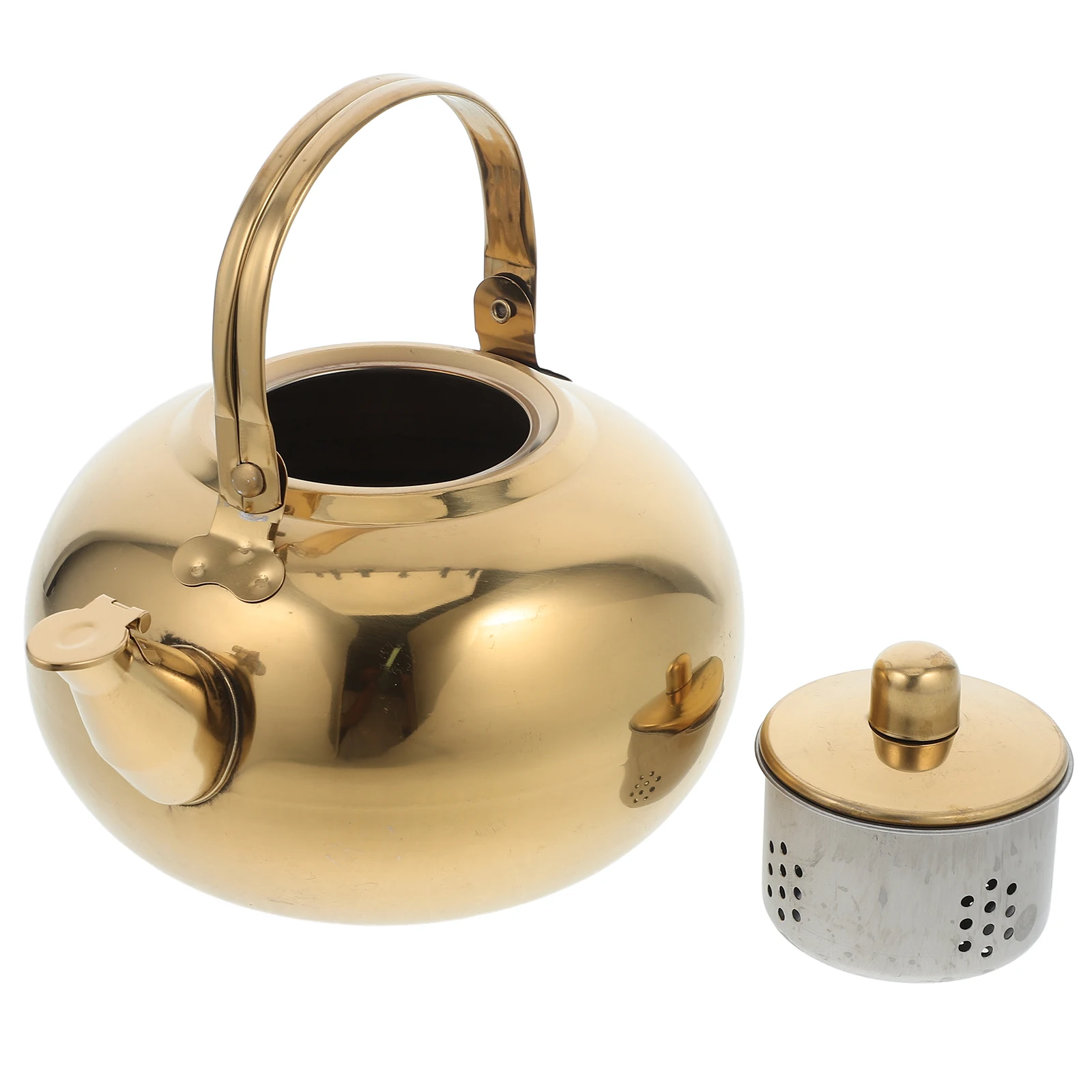 

Teapot Small Stove Kettle Whistling Loose Stainless Steel Water Jug Coffee Stovetop Metal