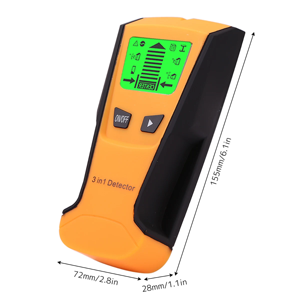 Metal Wood Detector 3 in 1 Stud Finder LCD Screen Precise Position Stud Sensor Thickness Measuring Instruments Wall Beam Scanner