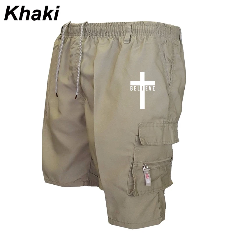 Fashion Men's Military Cargo Shorts Mens Tactical Pants Casual Big Pocket Sports Slacks Cargo Panels Trousers Plus Size for Male