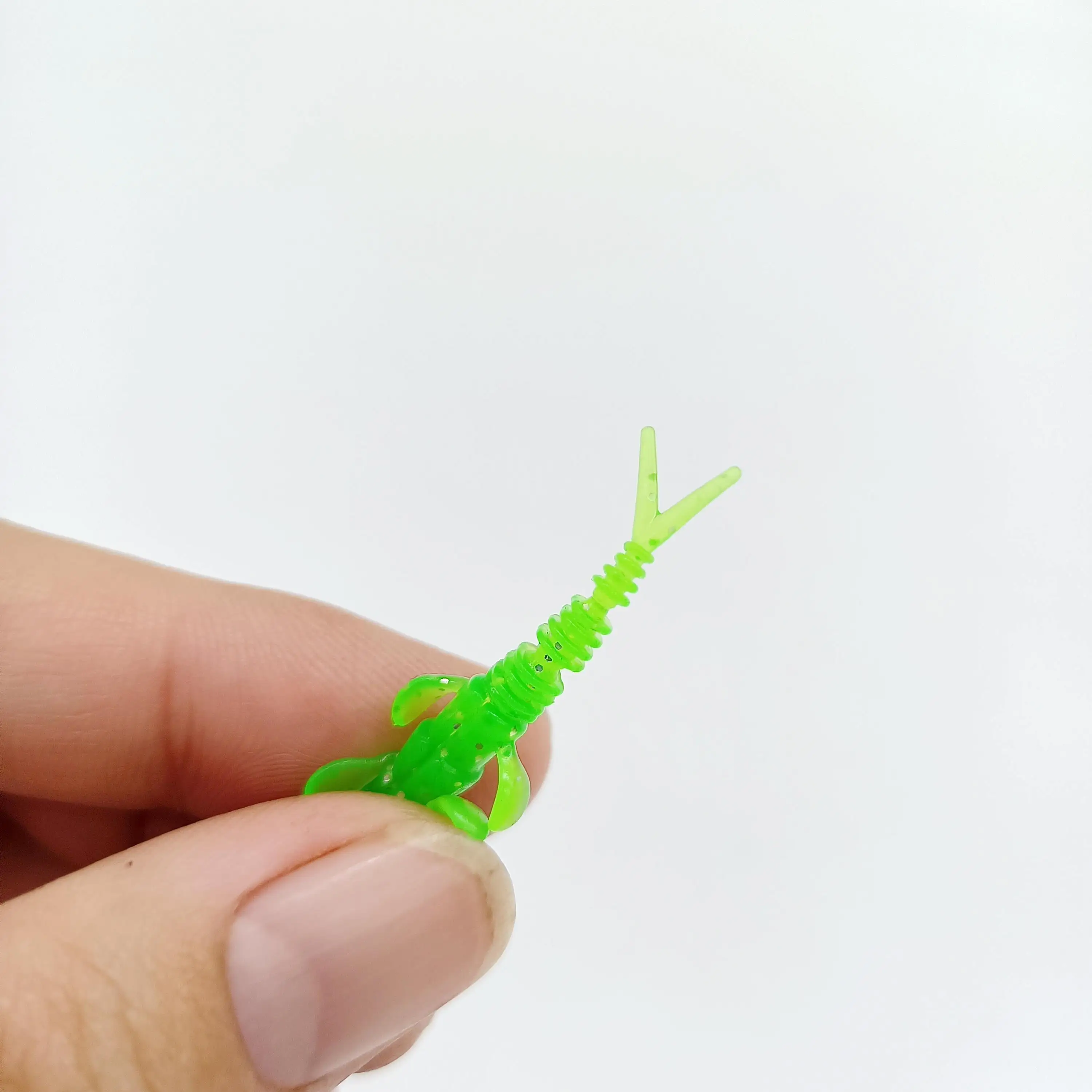 DUODUOYU 10PCS TPE Mini Wurm Weiche Angeln Lockt Jig Wobbler 0,35g/40mm Silikon Künstliche Köder Bass karpfen Pesca Angelgerät – Detail 10