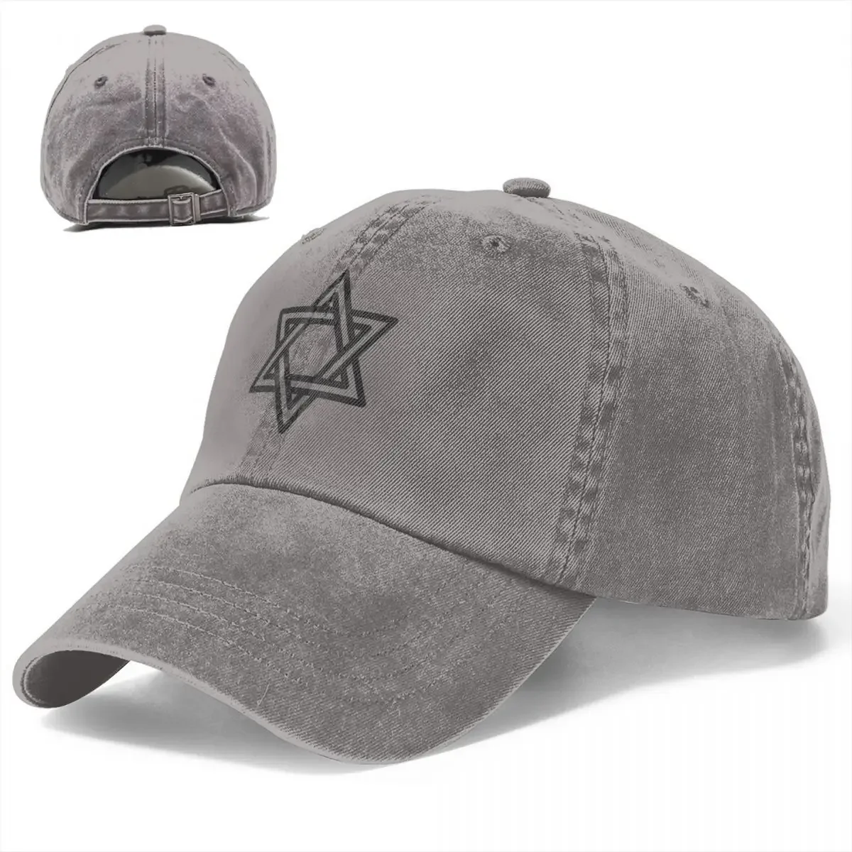 Spring Summer For Boy Girl Happy Hanukkah Baseball Cap Star of David Vintage Sun Hats Sport Denim Casquette