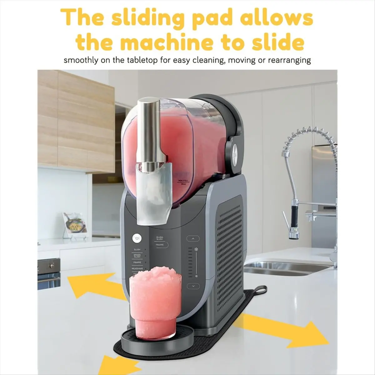 وسادة منزلقة لآلة السلوشي FS301 FS300 آلة المشروبات سريعة الشريحة على الطاولة