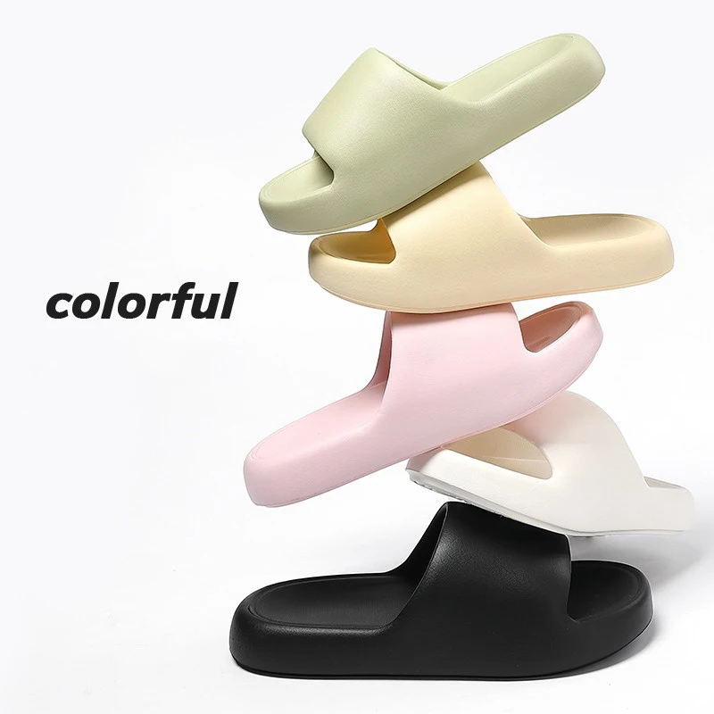 Sunmmer 남녀공용 홈 슬리퍼, 미끄럼 방지, 편안한 욕실 쇼 슬리퍼, 커플 야외 해변 플립 플롭 