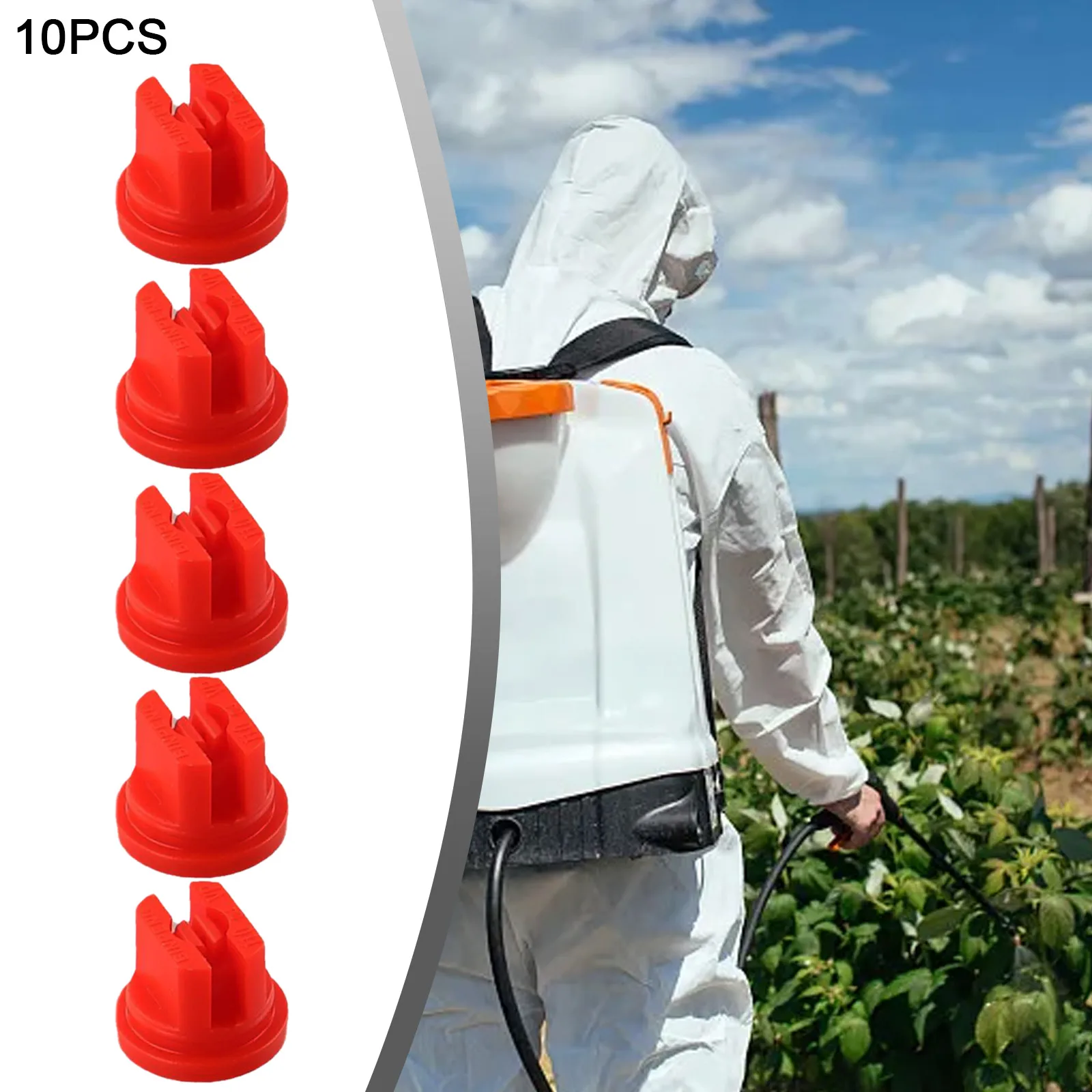 

10pcs Fan-Shaped Knapsack Sprayer Nozzle Spraying Tips Agriculture Fruit Misting Sprinkler Atomization Garden Accessories