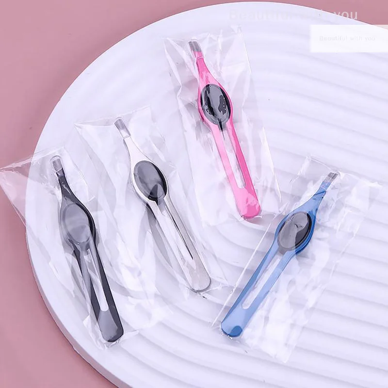 NewEyebrow الملقط الفولاذ المقاوم للصدأ رمش تمديد الملقط العين إزالة الشعر سيدة الوجه أدوات ماكياج الجمال الأساسية #5