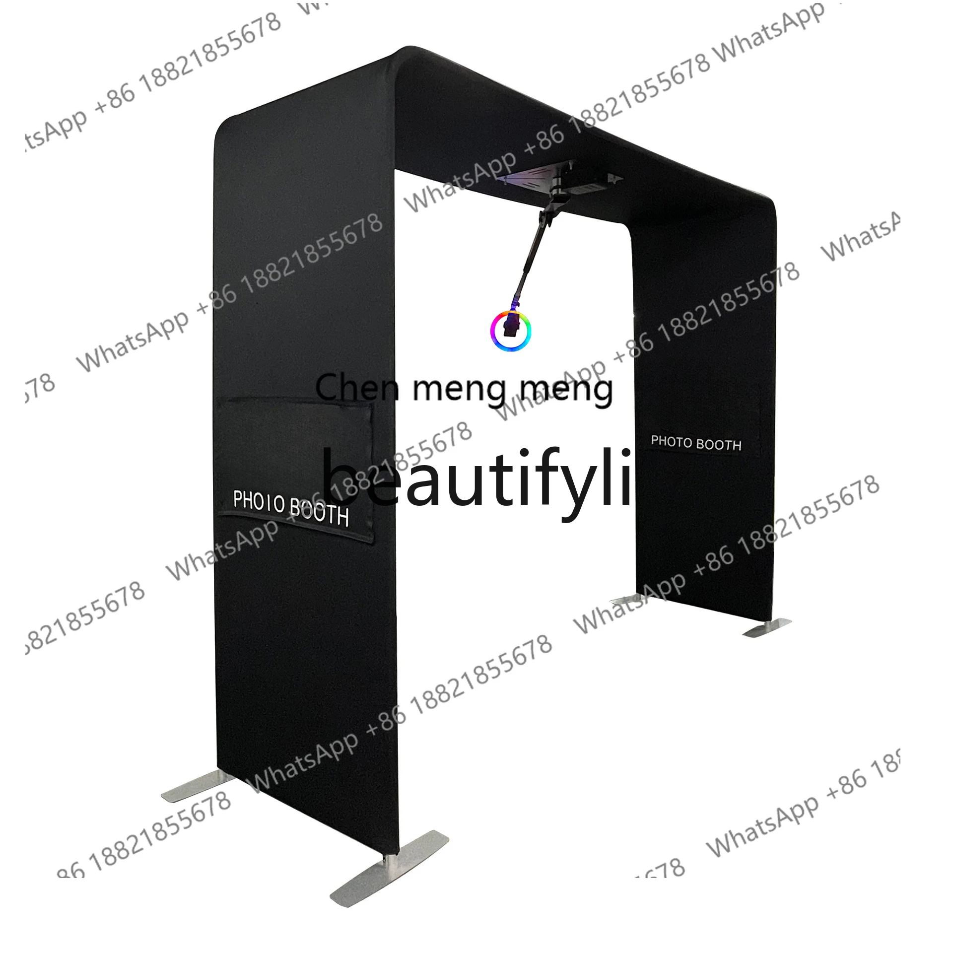 

Z189 Кольцевая фотобудка, вращающийся стол для селфи, арочная потолочная сцена