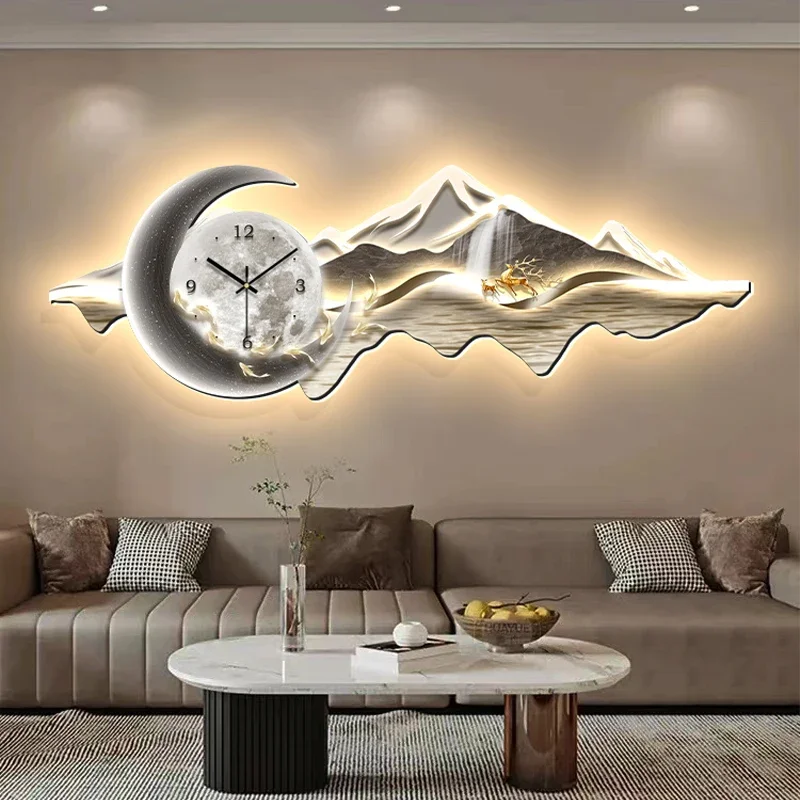 Aesthetic Modern Wall Clocks Interior Fashion Design Nordic Minimalist Wall Watch Luxury Digital Reloj De Pared Home Decoration