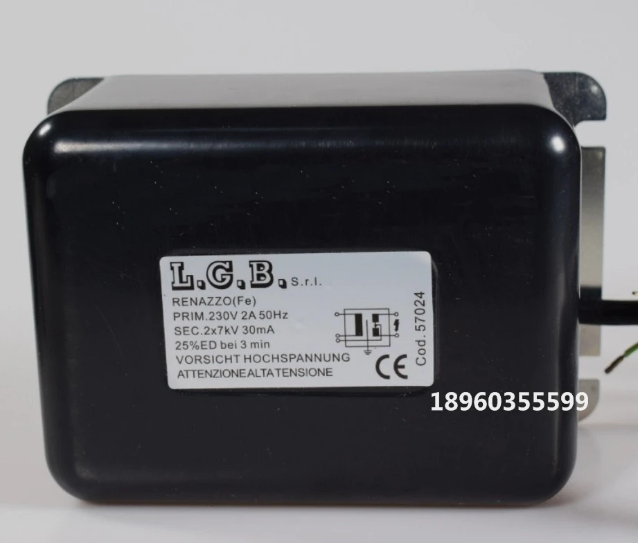 Ignition Transformer LGB2X5KV 2X7KV 1X8KV 1X10 Black Burner High Voltage Package Unipolar Bipolar