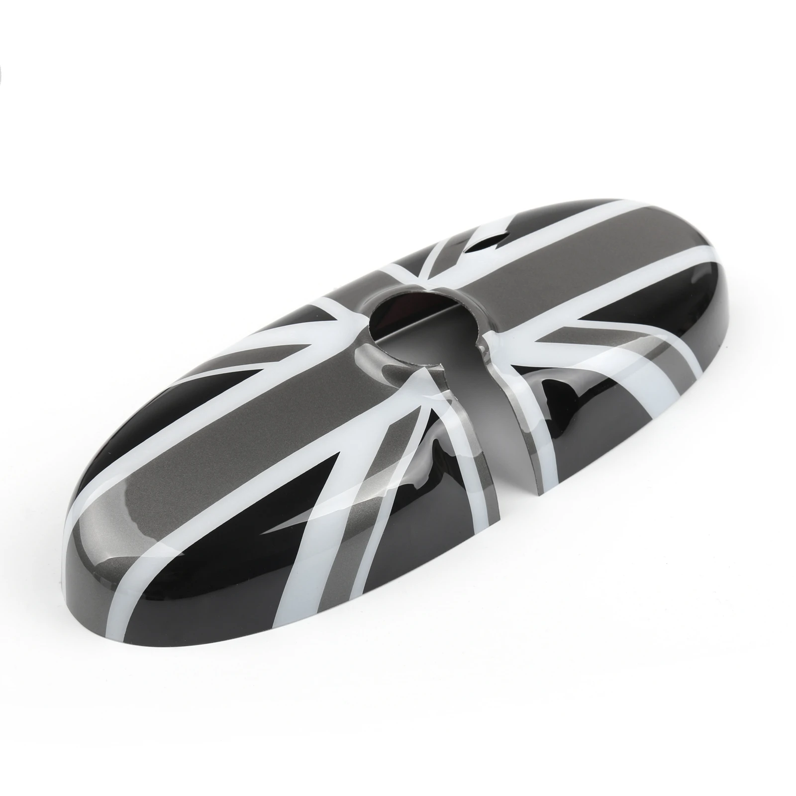 Black Union Jack UK Flag copertura specchietto retrovisore per MINI Cooper R55 R56 R57 nuovo