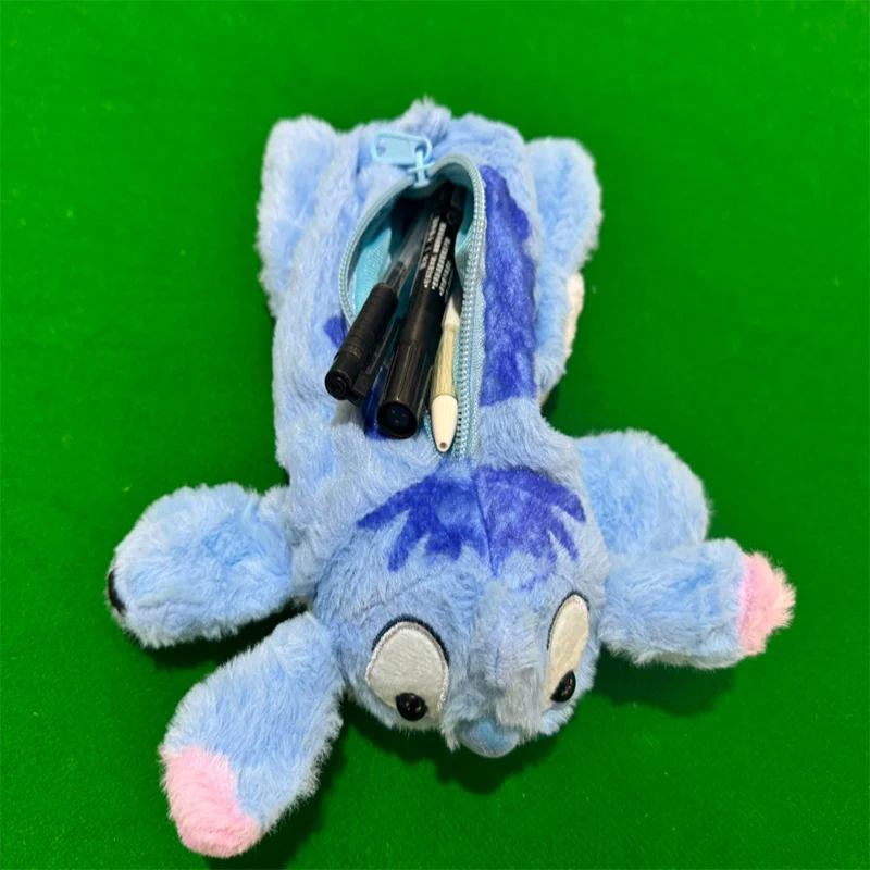 ديزني غرزة أنيمي أفخم مقلمة بشكل جذاب Kawaii القلم حقيبة أطفال مدرسة المنزل صندوق أدوات مكتب ليلو وستيتش أكياس قطيفة لعبة هدية للأطفال #5