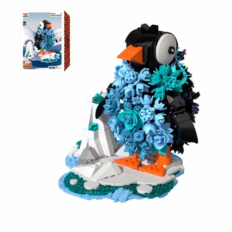 

604PCS MOC Antarctic Penguin Building Blocks Creative Ocean Polar Animal Model Bricks Education Puzzle Brick Toys Gifts for Kids