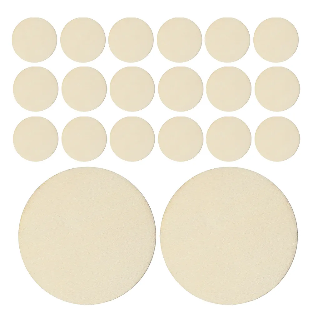 

50Pcs 10Cm Natural Wood Slices 2Mm Thick Unfinished Round Wooden Circles for DIY Craft Painting Christmas Ornaments Keychain