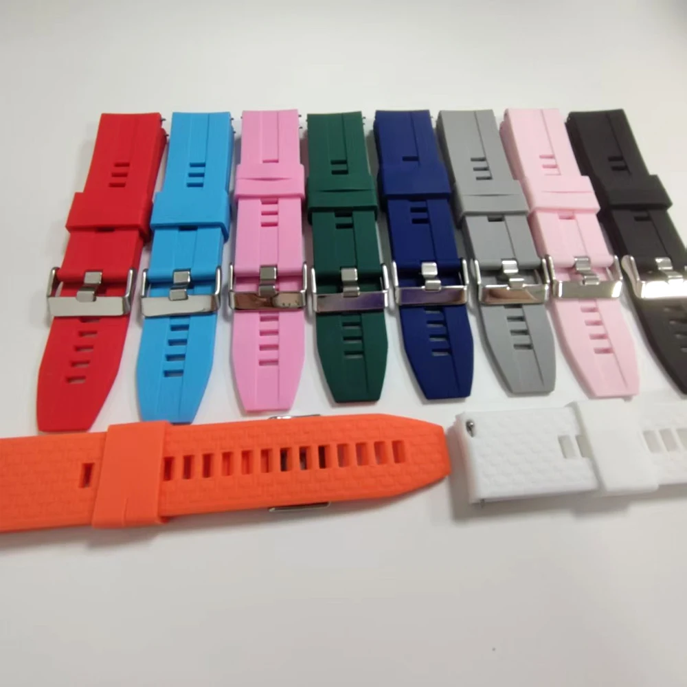 Силиконовый ремешок 22 мм 20 мм для HUAWEI WATCH GT 5 4 Pro 46 мм GT 3 2 42 мм Ремешок HONOR Magic Watch 2 GS 3 Pro ES Спортивный браслет