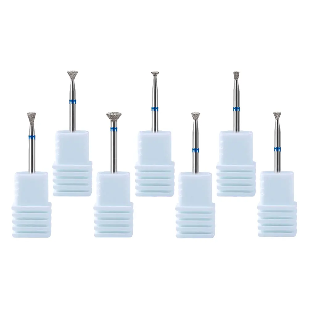 

7pcs Nail Drill Accessories Diamond Grinding Tool Ceramic Safety Cuticle Removal Disc Drill Bits Professional Manicure