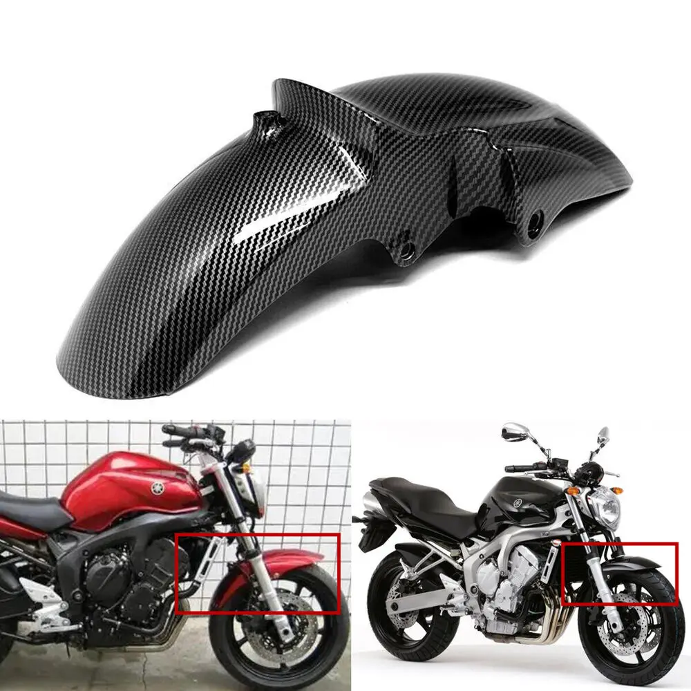 Front Tire Fender Guard Hugger For YAMAHA FAZER FZ6N FZ6S XJ6 Motorcycle FZ6N Fairings Panel Hydro Dipped Carbon Fiber Finish