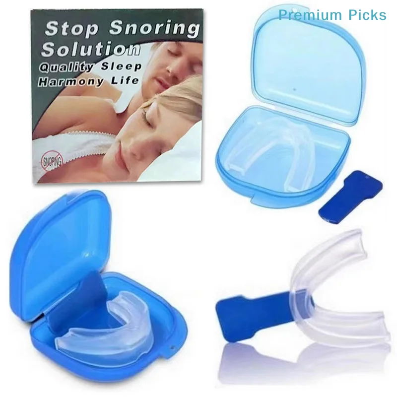 portableAnti-Snoring Sleep Aid Mouth Guard For Bruxism Mouthpiece Sleeping Snoring Device Anti Grinding Dental Night Guard