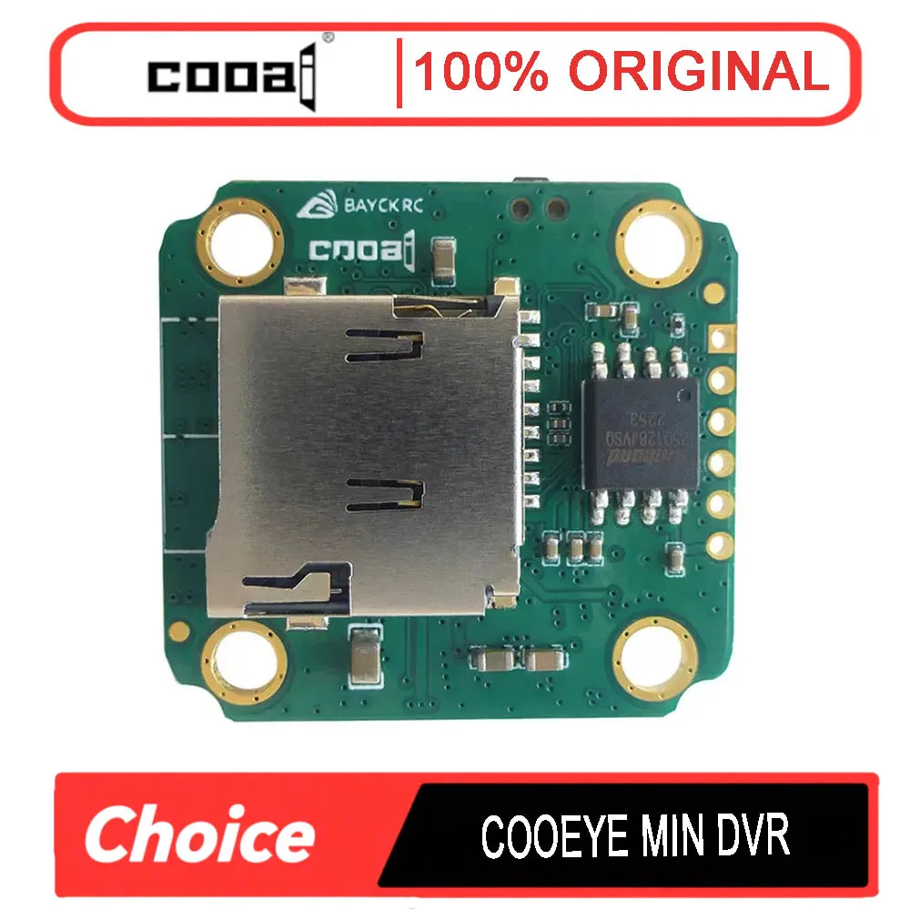 

Модуль мини-видеорегистратора COOAI COOEYE BAYCK, 5–30 В, 512 ГБ Micro SD, PAL/NTSC/AHD 720P (25/30/60 кадров в секунду) для радиоуправляемых дронов FPV