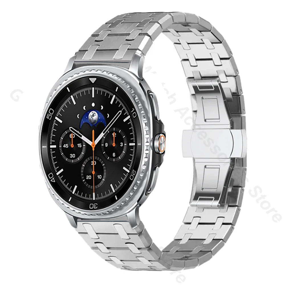No Gaps Stainless Steel Band for Samsung Galaxy Watch 8/8classic Metal Luxury Bracelet For SAMSUNG Galaxy Ultra 2025 Men Straps image 2