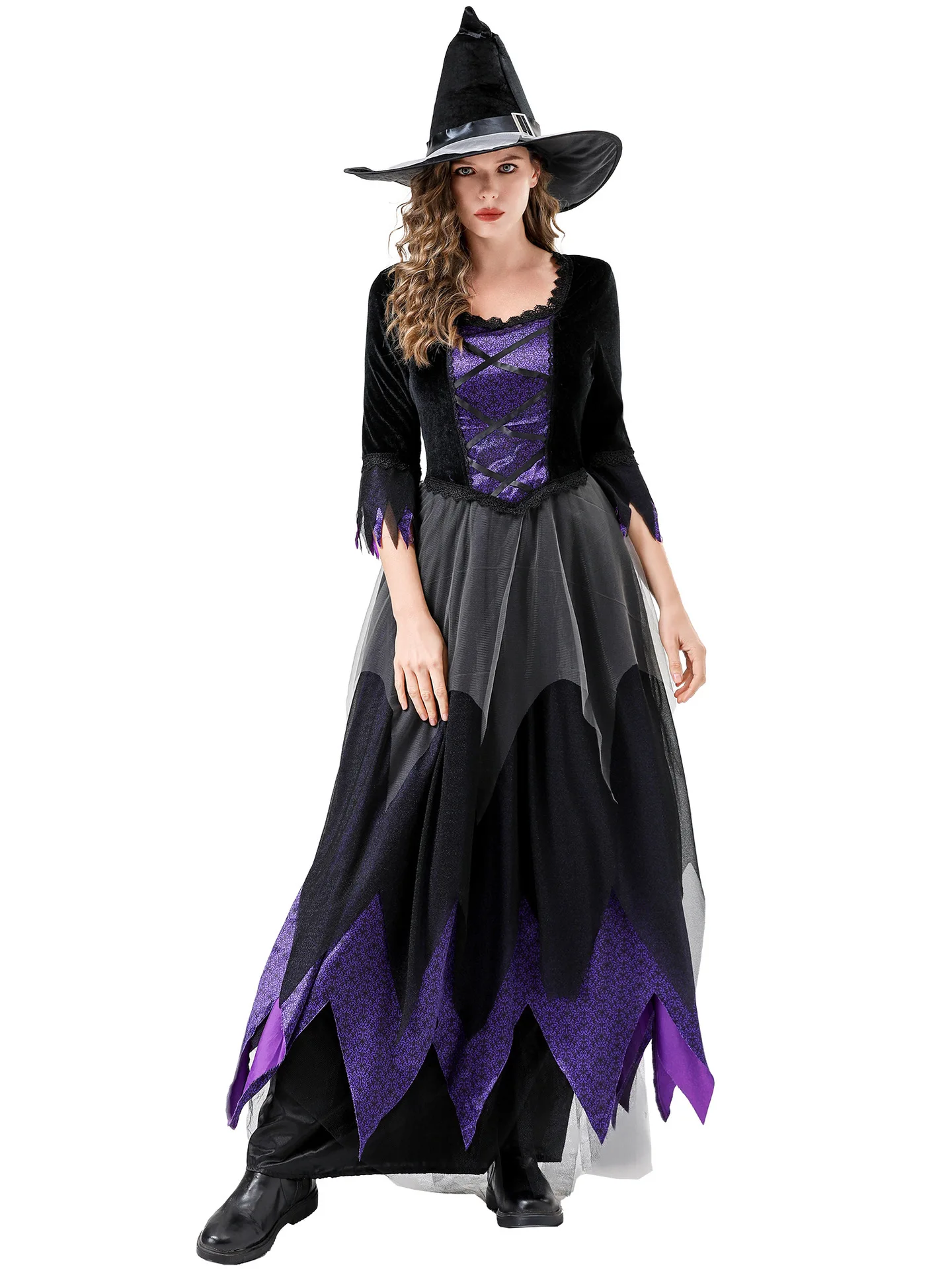 

Scary Witch Costume SXXL Witcher Halloween Outfit Stage Performance Traditional Chinese Women's Clothing Ethnic Fashion