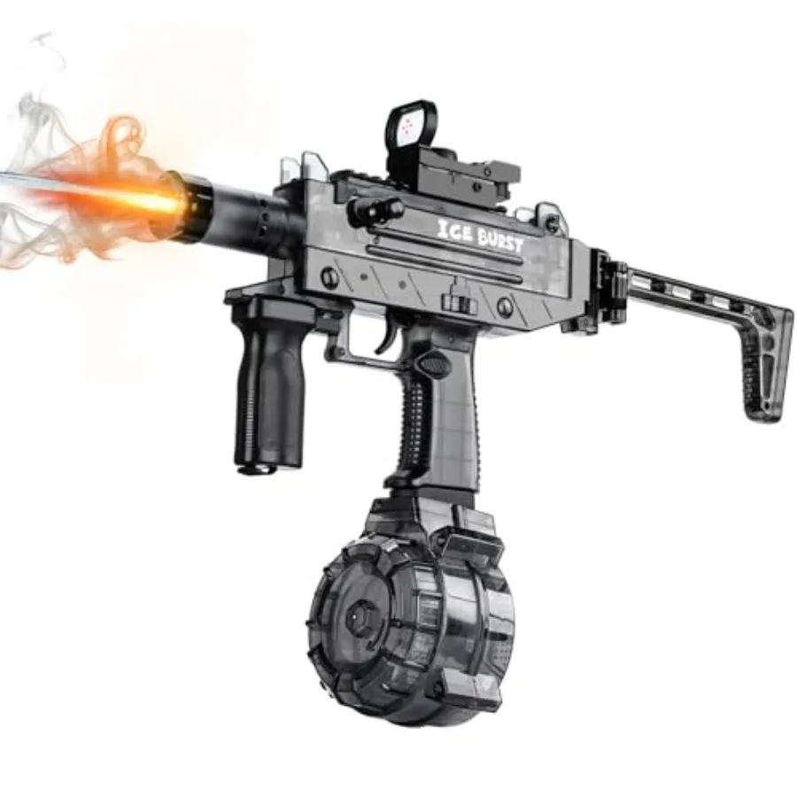

Outdoor summer pool beach party toy: electric water gun with realistic fire effect and scope, automatic squirt blaster pistol f