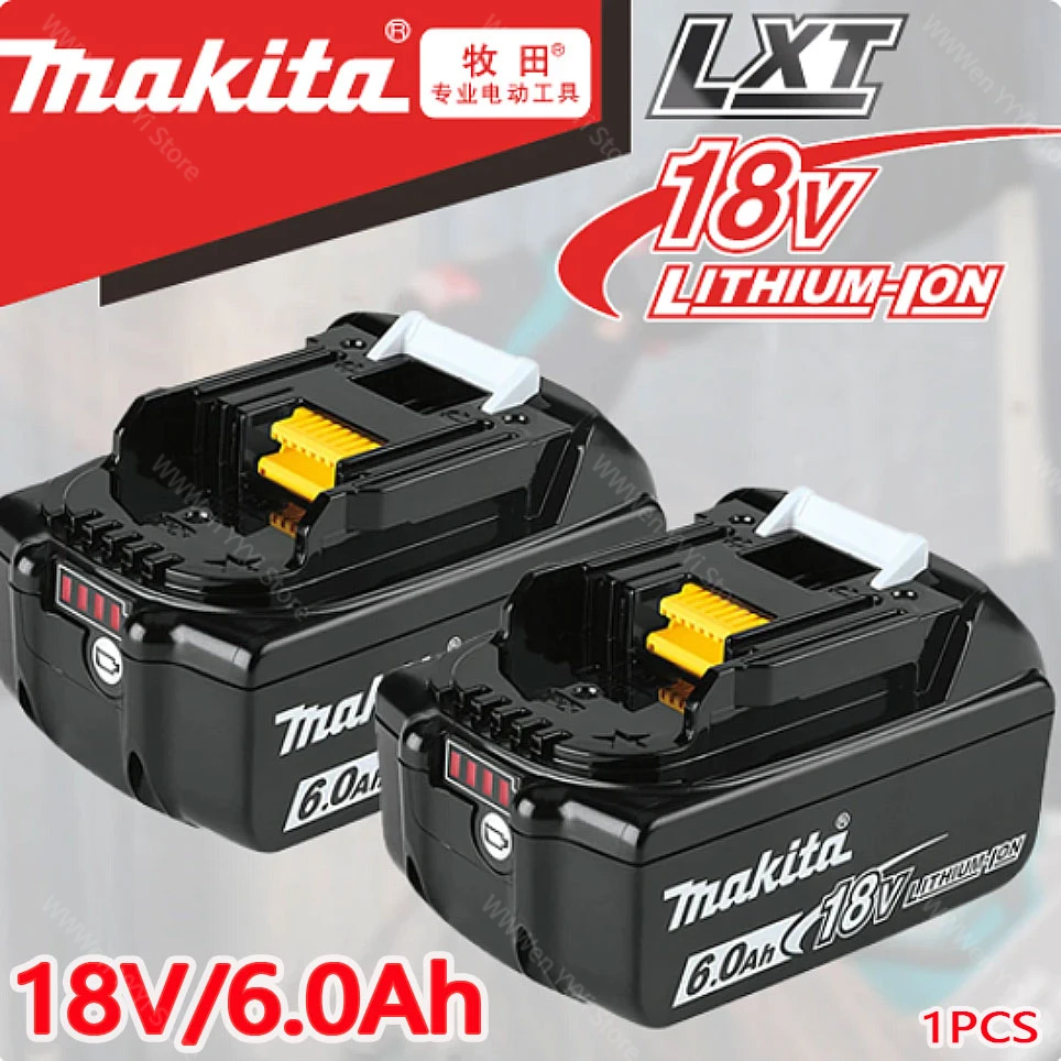 

100% original Makita 18V 6.0Ah Rechargeable Battery Makita 18V BL1830 BL1830B BL1840 BL1840B BL1850 BL1850B Power Tools Battery