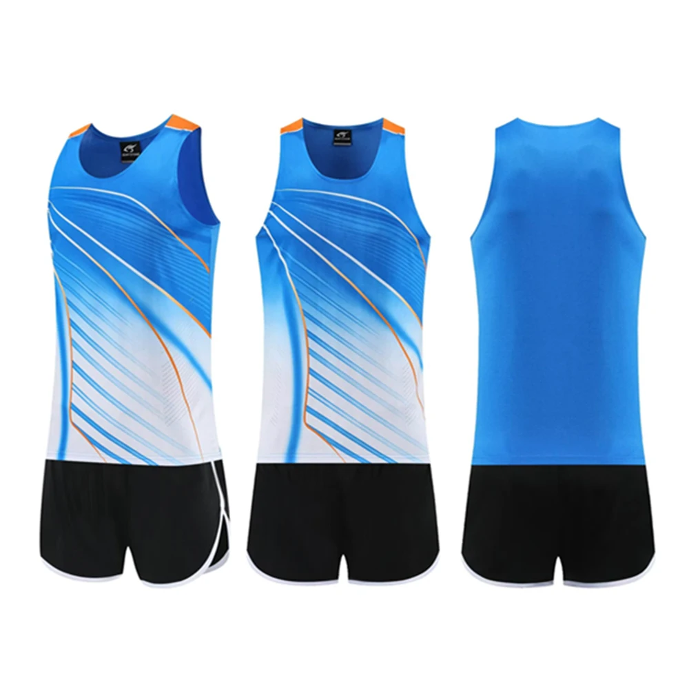 Running Vest+Shorts for Men Women Competition Track and field Clothes Sprint Marathon quick-dry Sportswear Running suits