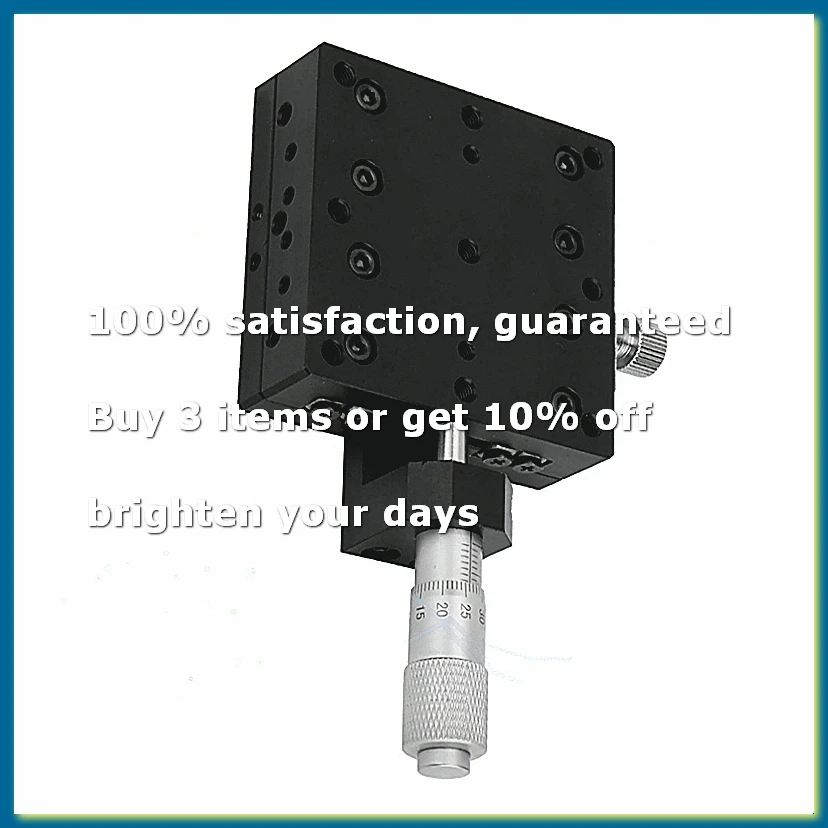 X Linear Stage, X Micrometer Manual Fine Tuning- Roller Linear Stage 60 X 60mm for Optical Testing Equipment