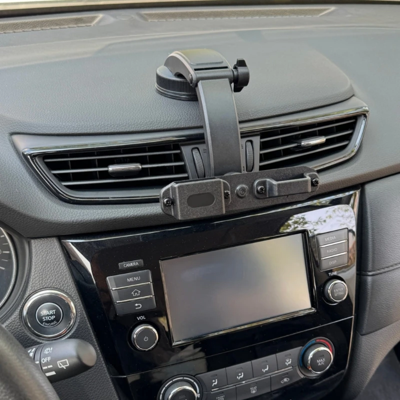 Universal Car & Truck Two Way Radio Holder Secure Suction Cup Mounting Brackets Easy to Install for Handheld Transceivers