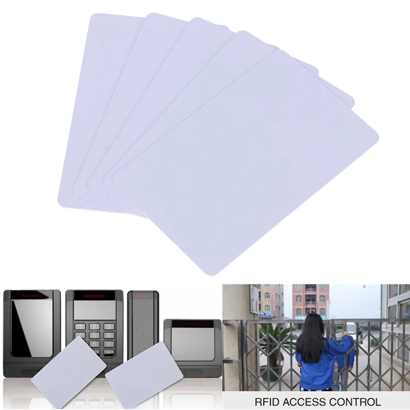 1/5pcs Blank NFC Smart card tag S50 Mifare 13.56mhz Read Write RFID Cards Smart Card White Cards