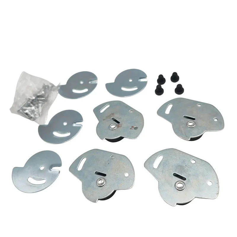 1PCS  Sliding Door  Wheels Roller set Home Wardrobe Wood Door  For trunks Furniture Wardrobe sliding system Hardware Wheel