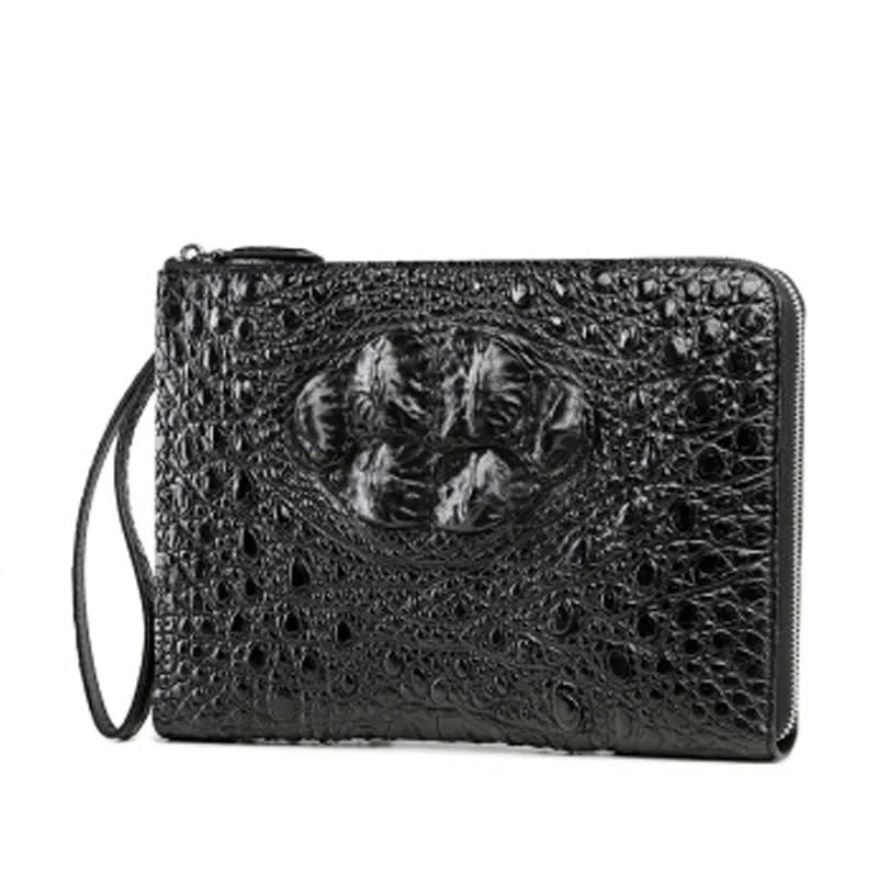 VVBrown  crocodile  handbags  male  men wallet  multi-function men clutch bagHand bag   large capacity  Cross section men bag