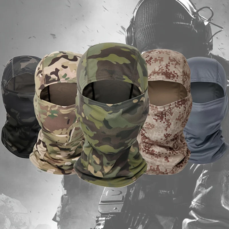 Unisex Outdoor Radfahren Maske, Sommer Sonnenschutz Radfahren Kapuze Hut, Cool Camouflage Sport Schal