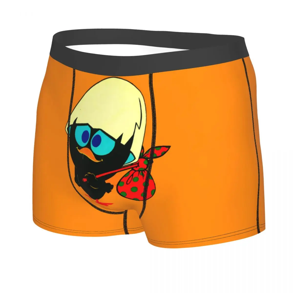 Custom Male Fashion Calimero Anime Underwear Italian Cartoon Boxer Briefs Stretch Shorts Panties Underpants